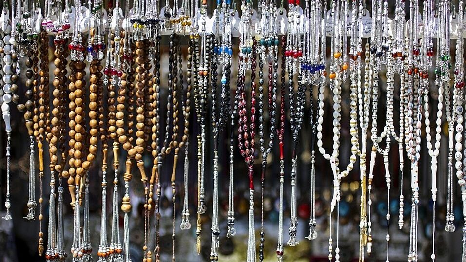 Enlarge in new tab. Image of many prayer beads