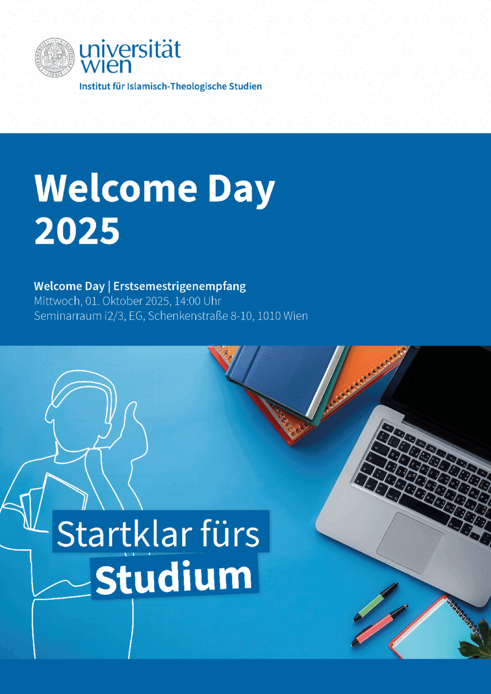 Opens in a new window. Welcome Day poster 