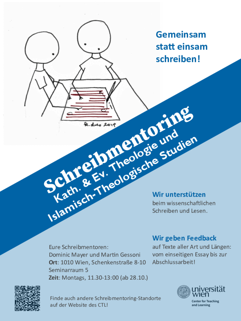 PDF in neuem Tab: Flyer des Schreibmentorings