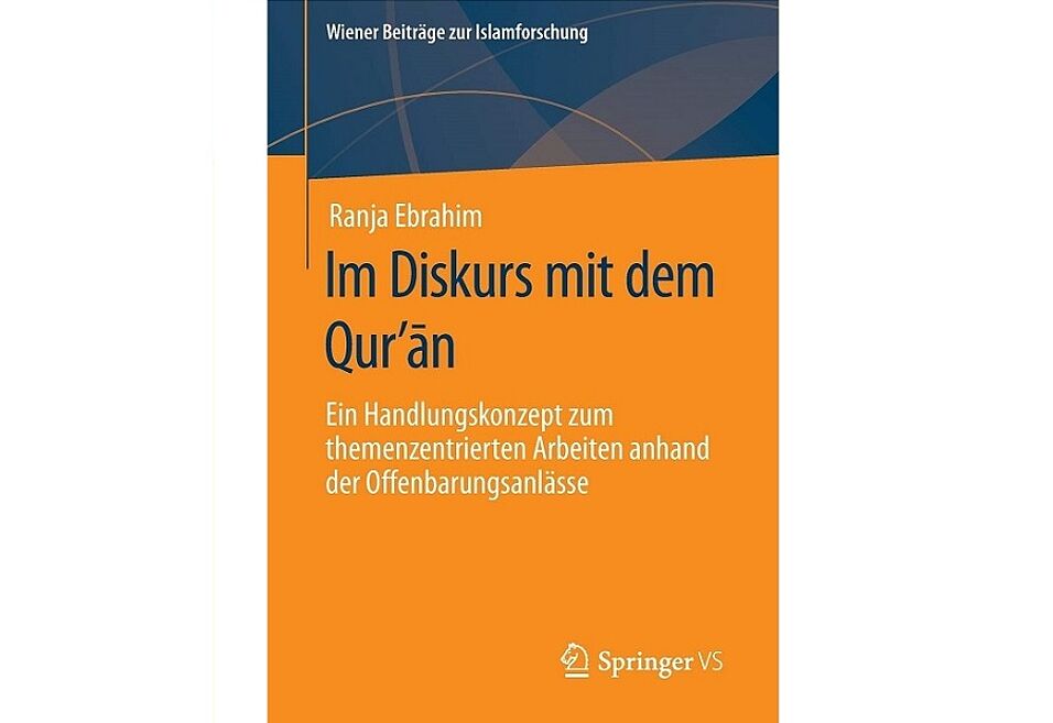 Bild: Dunkelgelbes Buchcover "Im Diskurs mit dem Qur'an"